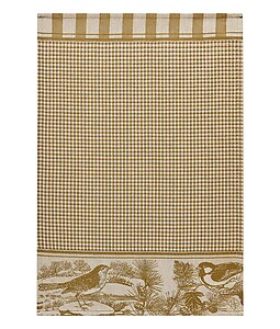 Le Jacquard Francais Melodies Beige Cotton Kitchen Hand Towel