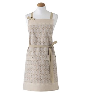 Le Jacquard Francais Barista Beige Cotton Kitchen Apron