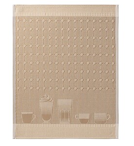 Le Jacquard Francais Barista Beige Cotton Kitchen Hand Towel