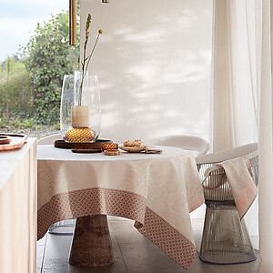 Le Jacquard Francais Jardin d'Eden Beige Table Linens