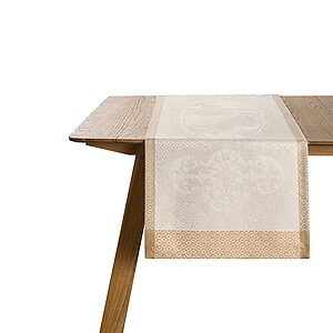 Le Jacquard Francais Evasion Celeste Beige Table Linens