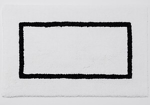 Abyss Habidecor Karat Black and White Bath Rug