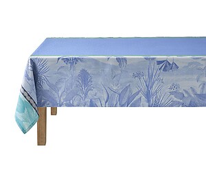 Le Jacquard Francais Sinharaja Blue Cotton Table Linens
