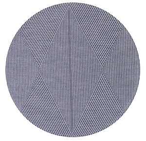 Le Jacquard Francais Club Losanges Blue Round Placemats