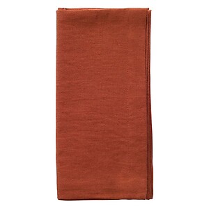 Bodrum Amalfi Burnt Orange Stonewashed Napkins - Set of 4