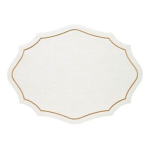Bodrum Byzantine Antique White and Gold Easy Care Placemats - Set of 4