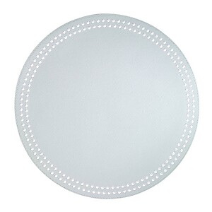 Bodrum Pearls Celadon and White Round Easy Care Placemats - Set of 4