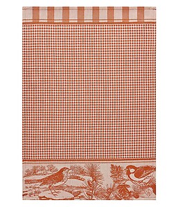Le Jacquard Francais Melodies Brown Cotton Kitchen Hand Towel