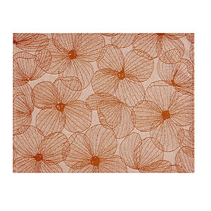 Le Jacquard Francais A la Carte Fleurs Papillons Brown Coated Placemats