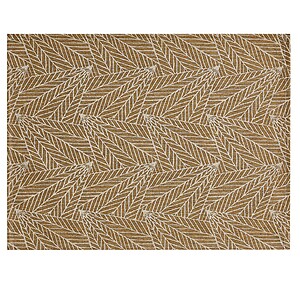 Le Jacquard Francais Feuilles Brown Coated Placemats, Set of 4