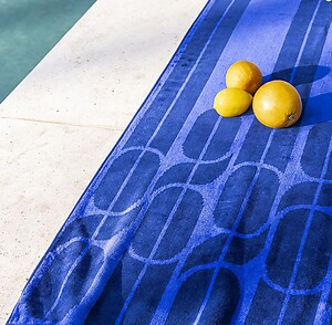 Le Jacquard Francais Nautic Blue Beach Towel