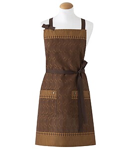 Le Jacquard Francais Barista Brown Cotton Kitchen Apron