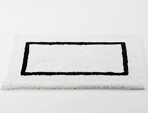 Abyss Habidecor Karat Black and White Bath Rug