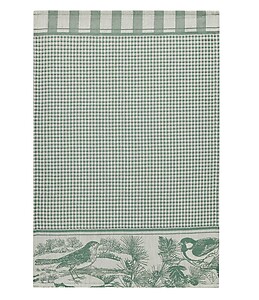 Le Jacquard Francais Melodies Green Cotton Kitchen Hand Towel