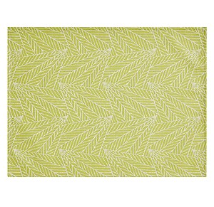 Le Jacquard Francais Feuilles Green Coated Placemats, Set of 4