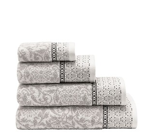Le Jacquard Francais Charme Grey Towels