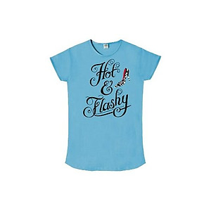 Turquoise Blue Cotton Nightshirt. 