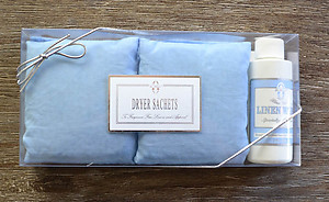 Le Blanc Dryer Sachets. Lavender Lady, Blue Violet, Summer Verbena