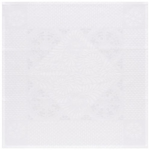 Le Jacquard Francais Bosphore Blanc White Patterned Table Linens