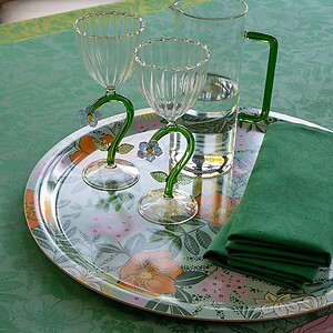 Le Jacquard Francais Cottage Green Round Tray