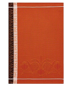 Le Jacquard Francais L'ail Orange Cotton Kitchen Hand Towel