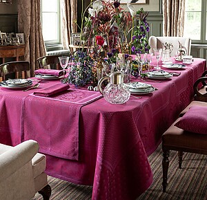 Le Jacquard Francais Palais Venitien Pink Table Linens