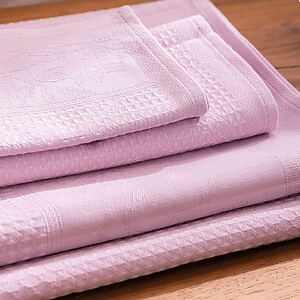 Le Jacquard Francais Pois de Senteur Pink Towels