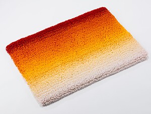 Abyss Habidecor Aurore Bath Rug, Color 564 Carmin