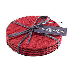 Bodrum Wicker Drink Coasters - Set of 4