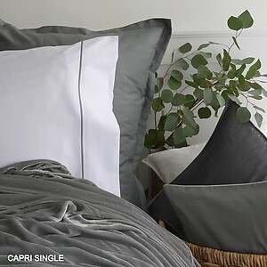 St. Geneve Capri Single Embroidered Sheets & Bedding