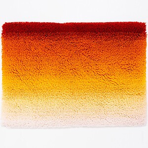 Abyss Habidecor Aurore Bath Rug, Color 564 Carmin