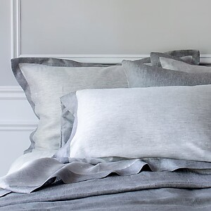 St. Geneve Biancha Two Tone Linen Sheets & Bedding