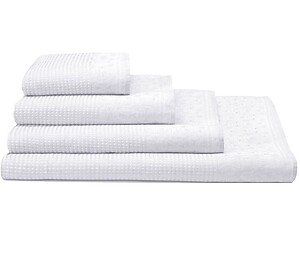 Le Jacquard Francais Lula White Towels