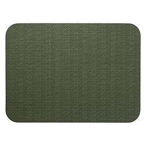 Bodrum Wicker Olive Green Oblong Easy Care Placemats - Set of 4