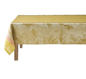 Le Jacquard Francais Sinharaja Yellow Cotton Table Linens