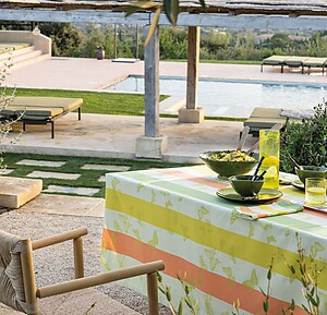 Le Jacquard Francais Bal des Papillons Yellow Table Linens